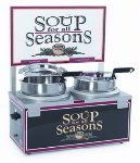 Nemco 6510A-2D7P Double 7-qt Soup Warmer, w/o Header, NSF, 120 V