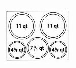 Nemco 66806 Adapter Plate, (2) 11-qt and (1) 7/14-qt Inset Holes, Fits 6062A