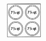 Nemco 67409 Adapter Plate & (4) 7-1/4 qt Insert Holes, Fits 6060A