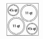 Nemco 67410 67410 Adapter Plate & 4 Insert Holes, Fits 6060A
