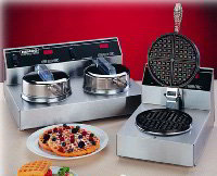 Nemco 7000 Waffle Baker, Single, 7 in Fixed Alum Grid, Up To 20 Waffles Per Hour