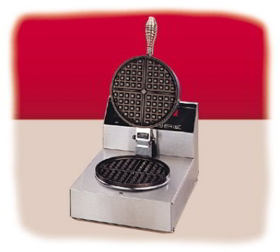 Nemco 7000-240 Single Waffle Baker, 7-in Grid, Fix Up To 20 Waffles Per/Hr, 240 V