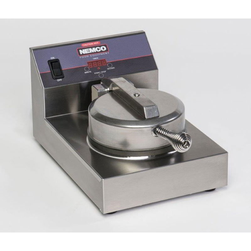 Nemco 7000A-S Single Waffle Baker - 20-Waffle/hr Capacity, Digital Controls 120v