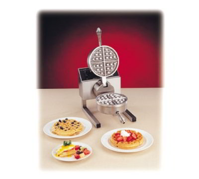 Nemco 7020-240 Single Belgian Waffle Baker, Removable Grid, Rotate Housing, 240V