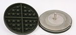 Nemco 77003 Removable Silverstone Waffle Baker Grid Set w/ Grid Post