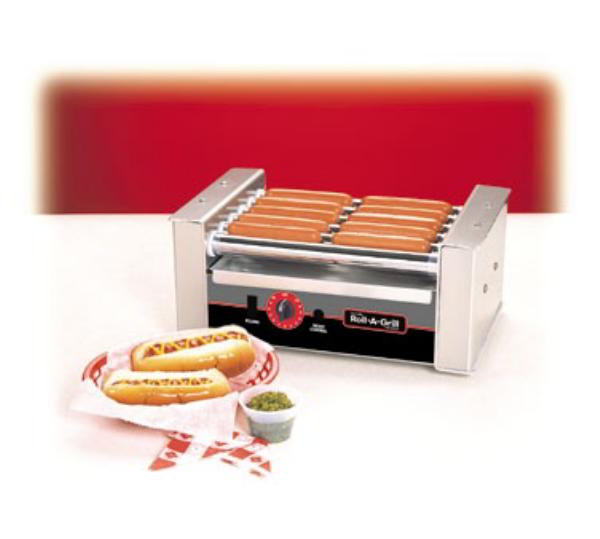 Nemco 8010-220 Roll-A-Grill Hot Dog Grill, 10 Dogs, 220v