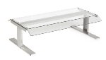 Nemco 8018-CGD Pass-Thru Canopy Sneeze Guard, Flat Top, Fits 8018 Series