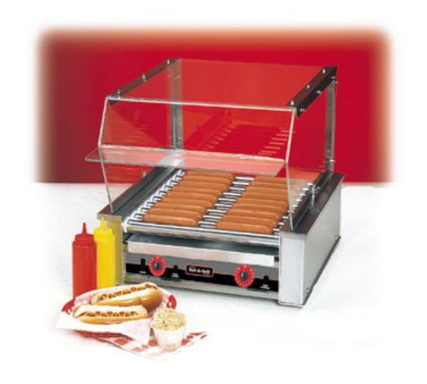 Roll-A-Grill Hot Dog Grill, Silverstone, 18 Dogs , 220V