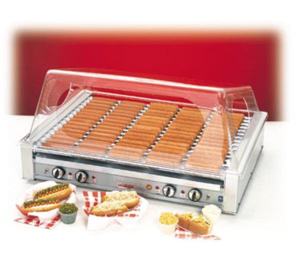 Nemco 8075-220 Roll-A-Grill Hot Dog Grill, 75 Dogs, 220v