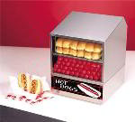 Nemco 8301 Roll-A-Grill Hot Dog Steamer, Counter Top, Bun Warmer