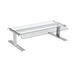 Nemco 8027-CGD Pass Thru Canopy Sneeze Guard w/ Flat Top & 22.75x17.5x8.75-in, Polycarbonate, Clear
