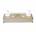 Nemco 88101-CB-1 Condiment Station w/ Pumps, (2)1.5-qt Jars, (3)1.1-qt Jar & 24x7.5-in, Stainless