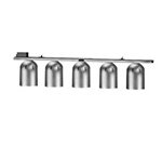 Nemco 6006-5 Chain Hung Heat Lamp w/ Single Row Suspension Bar & 5-Bulbs, 120/1 V