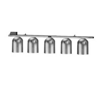 Nemco 6006-5 Chain Hung Heat Lamp w/ Single Row Suspension Bar & 5-Bulbs, 120/1 V