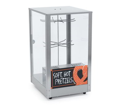 Nemco 6403 Revolving Pretzel Merchandiser w/ Illuminated Interior & 27.25x15.13x18.13-in, 120V