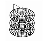 Nemco 66790-1 18-in Round Rack System w/ Heavy Gauge Wire & 3-Tiers For 6451 & 6451-2