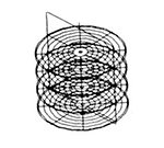Nemco 66791-1 18-in Round Rack System w/ Heavy Gauge Wire & 3-Tiers For 6452 & 6452-2