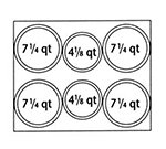Nemco 66805 Adapter Plate w/ (4)7.25-qt & (2)4.13-qt Inset Holes For Model 6062A