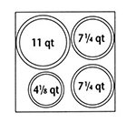 Nemco 67412 Adapter Plate w/ (2)7.25-qt, (1)4.13-qt & (1)11-qt Inset Holes For Model 6060A