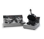 Nemco 7000-2S Dual Waffle Baker w/ Digital Control & Non Stick Coating, 14.8-amps, 120/1V
