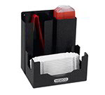 Nemco 88500-CO3 Hot Dog Tong & Boat Organizer w/ 3-Sections, Black