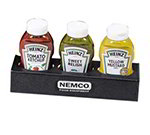 Nemco 88500-CO6 Sauce Organizer w/ 3-Bottle Capacity, Black
