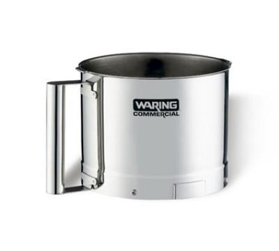 Waring FP25SSB Batch Bowl, 2.5 qt., w/Handle, For FP25 & FP25C, Stainless Steel