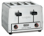 Waring WCT825 Heavy Duty Toaster, 4-Extra Wide Slots, Brushed Chrome, 240 V