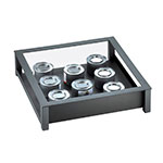 Cal-Mil 1286-18-13 Square Action Station Frame, 18 x 18 x 4-in High, Black