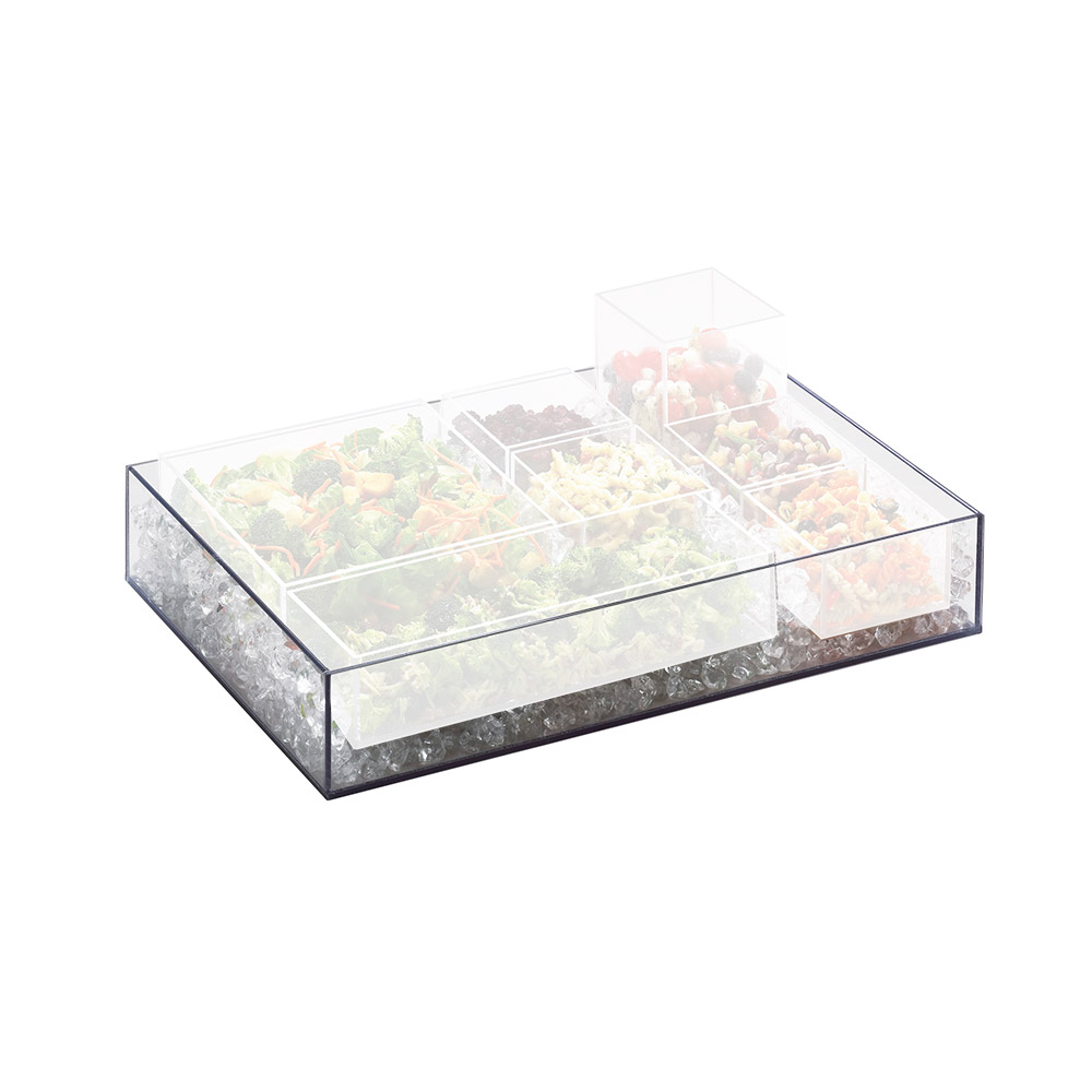 Cal-Mil 1399-12 Cater Choice System Housing w/ Drain Kit, 24 x 16 x 4.25-in High