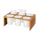 Cal-Mil 1425-6-60 Bamboo Cylinder & Crock Display w/ 6-Holes