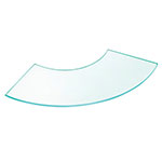 Cal-Mil 144424 Curved Elevation Riser Shelf, 24 x 24-in, Acrylic