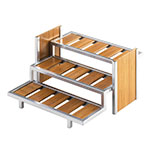 Cal-Mil 1474 Eco Modern 3-Tier Jar Display, 14 x 13.5 x 7-in High