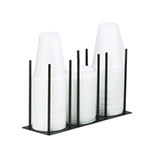 Cal-Mil 1516-3-13 Iron Lid Ramekin Organizer w/ 4-Slots Per Unit, 10 x 3.5 x 6-in