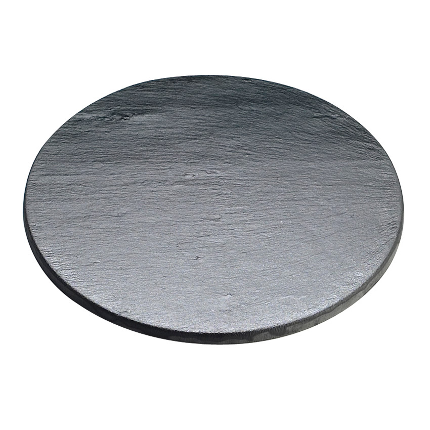Cal-Mil 1523-15-65 15-in Round Serving Display Stone, .25-in High, Black Slate