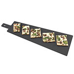 Cal-Mil 1535-16-13 16-in Flat Bread Serving Display Board, Black