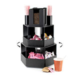 Cal-Mil 1719 3-Tier Revolving Condiment Display w/ Bins, ABS
