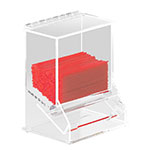 Cal-Mil 296 6.5-in Stir-Stick Milk Straw Dispenser, Clear Acrylic