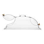 Cal-Mil 36112 Chafer Display Cover Dome w/ 2-Hinged Doors, Clear Heat Resistant Polycarbonate