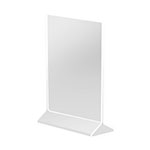 Cal-Mil 526 Displayettes Card Holder, 8-1/2 in x 11 in H, Standard, Clear Acrylic