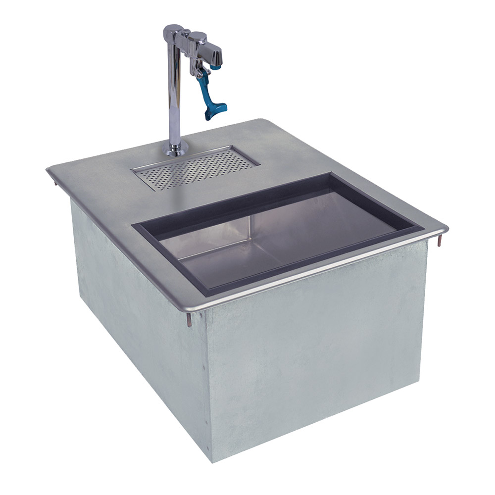 Supreme Metal D24WSIBL2 50-lb Insulated Drop-In Ice & Water Unit w/ 1-in Drain, Drip Pan