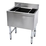 Supreme Metal SLI-12-24-7 24-in Cocktail Unit w/ 100-lb Capacity Ice Bin, 18-in Front-Back