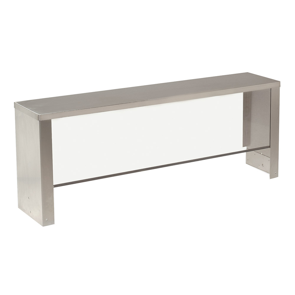Supreme Metal TSS-5 Triumph Single Serve Countertop Shelf Breath Guard, 77.75 x 10-in