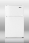 Summit Refrigeration CP35 Energy Star Two Door Refrigerator-Freezer, Cycle Defrost, 18.75 in Wide, White