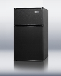Summit Refrigeration CP35B Energy Star Refrigerator-Freezer, Cycle Defrost, 18.75 in Wide, Black