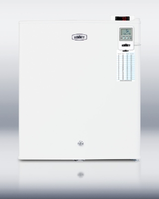 Summit Refrigeration FS22LMEDDT Compact Countertop Freezer, 1.3-cu ft, Digital Thermostat, Lock, White