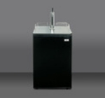 Summit Refrigeration SBC500B7 Beer Dispenser w/ CO2 Tank & Tap, Holds 1-Keg, Black
