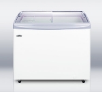 Summit Refrigeration SCF1095S Chest Freezer, Manual Defrost, Angled Top, Tempered Glass, White, 9.4-cu ft