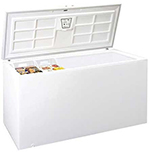 Summit Refrigeration SCFF250 Chest Freezer, White, Forced Air Cool, Front Lock, Frost-Free Defrost, 25.0, NSF