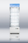 Summit Refrigeration SCFU1510 Upright Display Freezer, Tempered Glass, Automatic Defrost, 16-cu ft